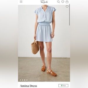 Rails Amina Mini Dress in Light Blue